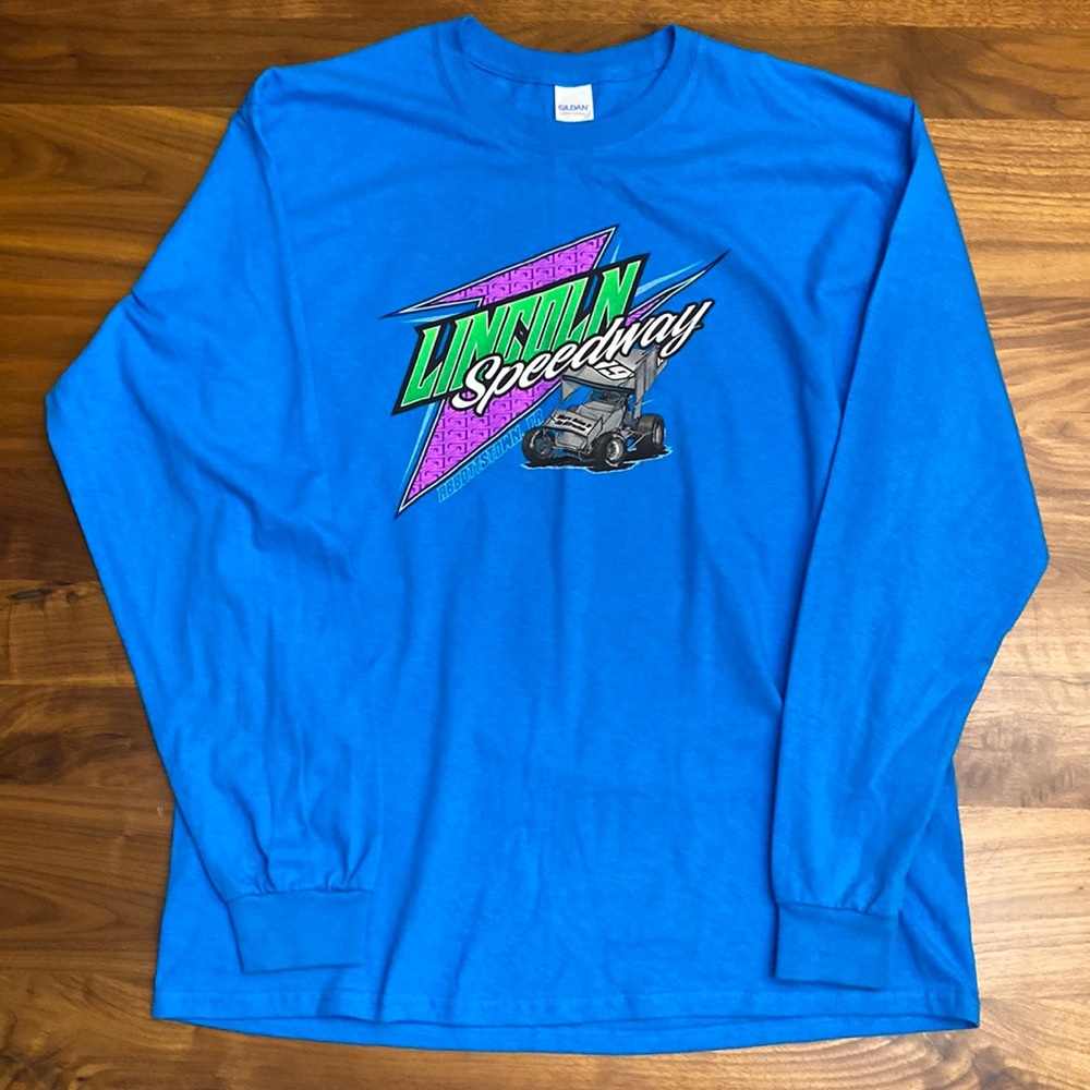 Lincoln Speedway Abbottstown Pa Long Sleeve T-Shirt Dirt Track Sprint Car Racing